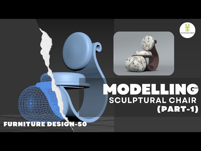 MODELLING OF SCULPTURAL CHAIR IN 3DS MAX (PART-1)| MODELLING FURNITURE DESIGN IN 3DS MAX | DESIGN-50