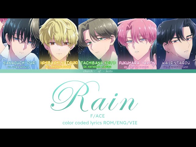 [Tamon's B-side] RAIN - F/ACE (ROM/ENG/VIE color coded lyrics)