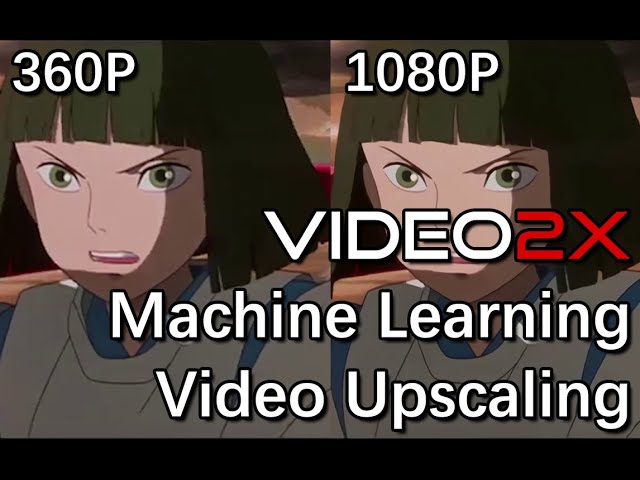 Video2X 360P to 1080P Machine Learning Upscale: Spirited Away (Ported)