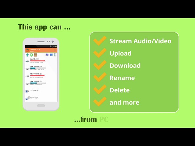 Wifi PC File Explorer ....from PC to Phone/Tablet