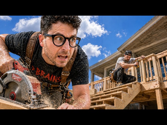 YouTuber VS Real Carpenter | Deck Build Off