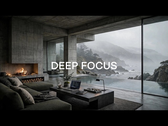 Deep Focus -  Work Music in a Misty Coastal Villa