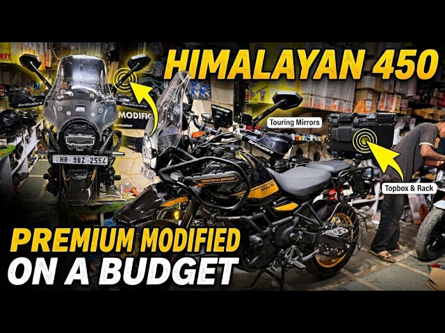 R.E. HIMALAYAN 450 ki Premium Full Loaded Modification done Under Budget | Android Display | Topbox