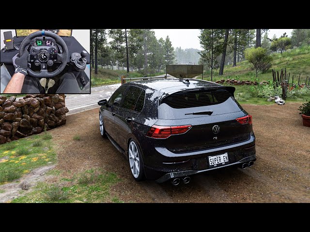 Volkswagen Golf R 2022 - Forza Horizon 5 | Logitech G923 Steering Wheel
