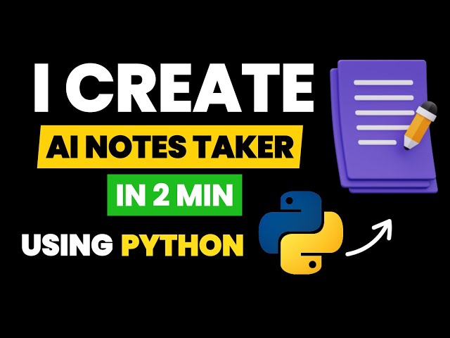 I Built an AI Notes App That Organizes Notes Automatically 🤯 | Python AI Automation and Projects