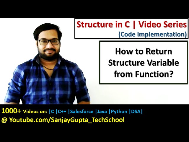 How to pass and return structure variable through function in c programming | by Sanjay Gupta