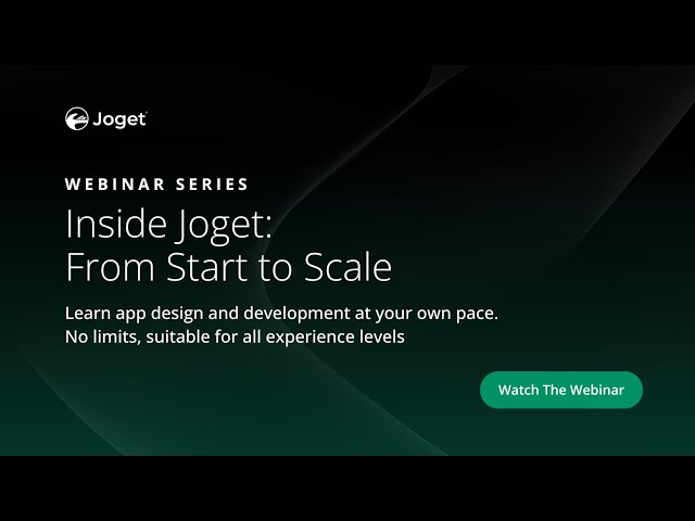 Introduction to Joget - Platform Overview and Setup
