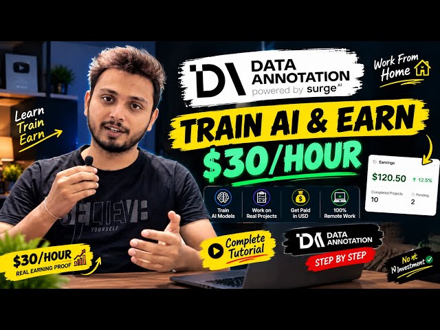 DataAnnotation Full Tutorial 2026: Earn $30/Hour Training AI | Signup, Projects & PayPal