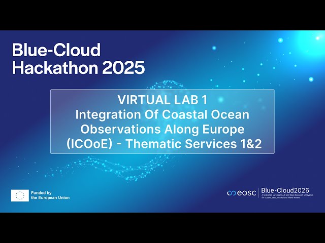 VIRTUAL LAB 1 - Integration of Coastal Ocean Observations along Europe (ICOoE) - Them. Services 1&2