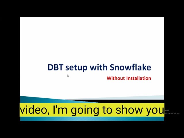 How to Set Up dbt with Snowflake Without Installing Anything| Step-by-Step Guide #dbt #databuildtool