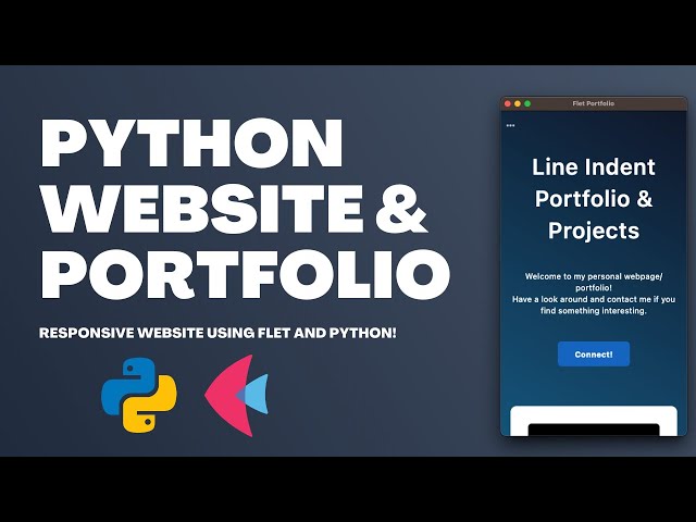 Build a Python Portfolio Website With Flet Tutorial