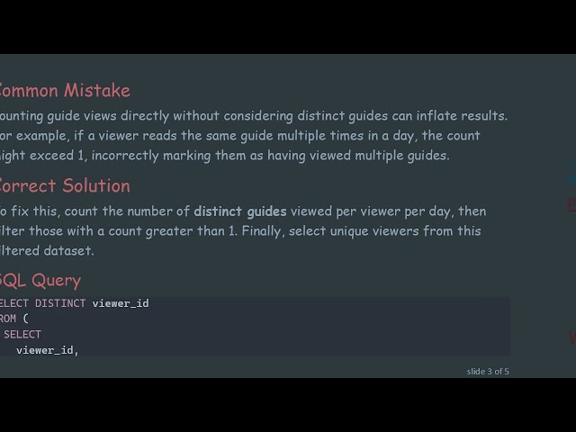 How to Find Viewers with Multiple Distinct Article Views in a Single Day Using SQL