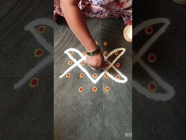daily rangoli kolam designs #kolam #trending #viralvideo #shortsfeed #shorts#ytshorts🚩jai shri Ram🚩