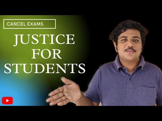 CANCEL PLUSONE-TWO EXAMS | JUSTICE FOR STUDENTS.  #JUSTICEFORSTUDENTS | TRIPZIA VLOGGY
