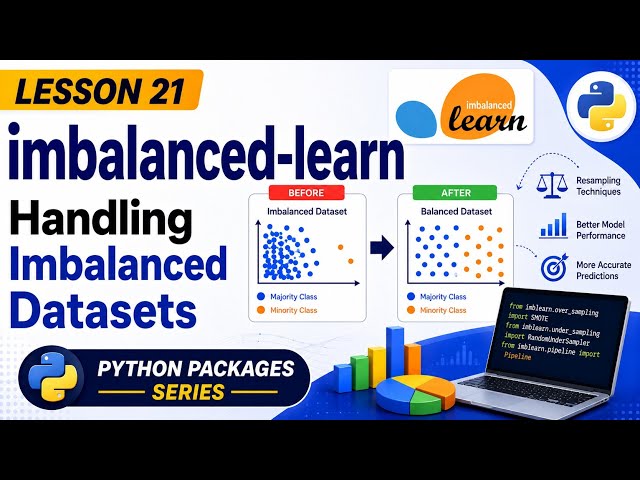 Lesson 21 - imbalanced-learn: Handling Imbalanced Datasets | Python Packages Series | Uplatz