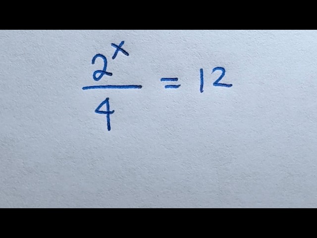Solve for x in this nice exponential equation | Math Olympiad Mathematics
