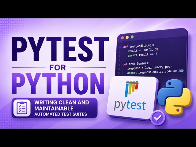 PyTest for Python | Writing Clean and Maintainable Automated Test Suites | Uplatz