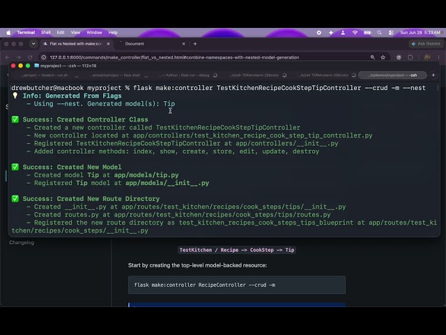 Flask Commands   Part 69   Combine Namespaces with Nested Model Generation