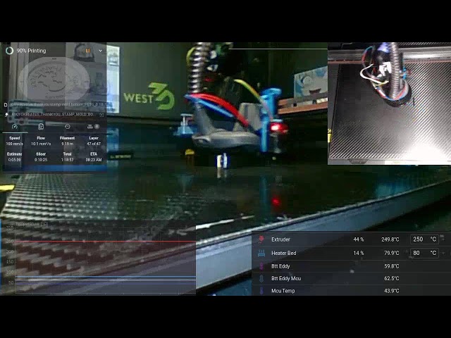 24/7 live feed 3d printing