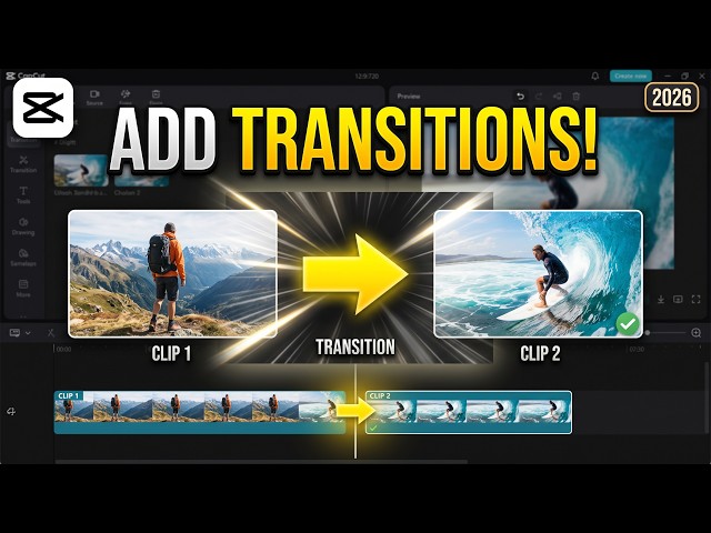 How To Add Transitions in CapCut PC (2026 Easy Tutorial!)