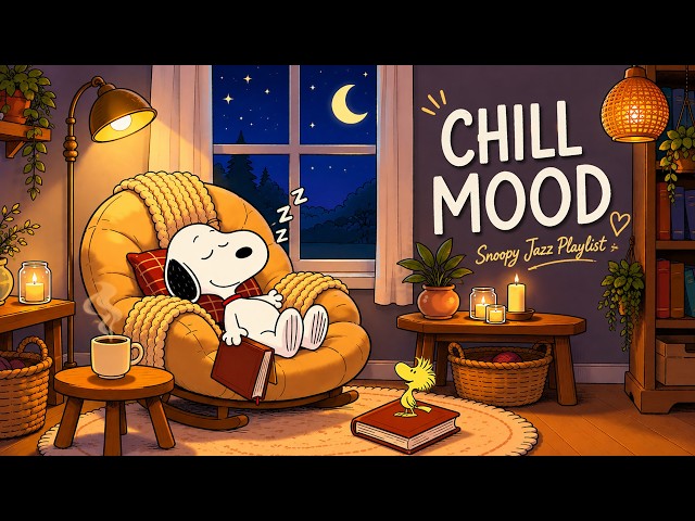 Momento de relax 🌙 Lista de reproducción de jazz de Snoopy para relajarse, estudiar y trabajar