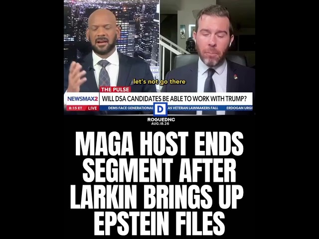 MAGA Host ENDS Interview After Epstein Files Get Mentioned 😳 #Trump #Epstein #MAGA