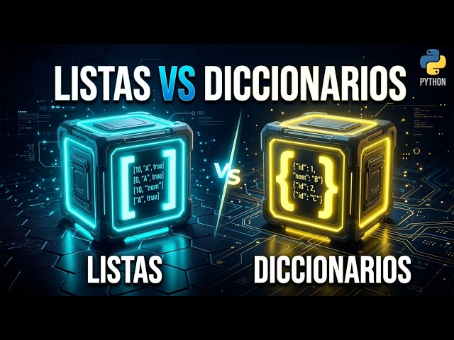 Listas vs diccionarios en Python (cuándo usar cada uno)