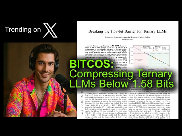 BITCOS: Compressing Ternary LLMs Below 1.58 Bits