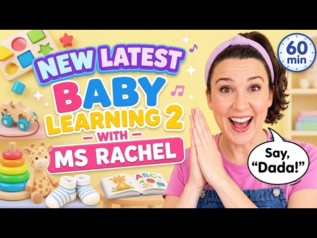 Baby Learning With Ms Rachel | Learn First Words, ABC & Nursery Rhymes | Toddler Learning