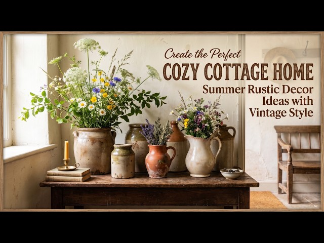 Create the Perfect Cozy Cottage Home | Summer Rustic Decor Ideas with Vintage Style