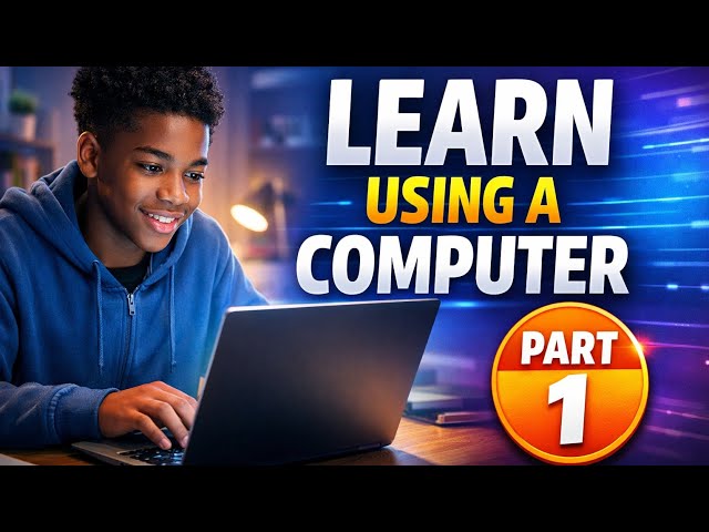 Computer Lessons for Beginners – Introduction to Computers (Turning On, Signing In, Desktop)