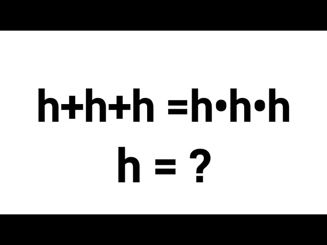 A Nice Algebra Equation | Math Olympiad Mathematics 