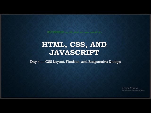 CSS Layout, Flexbox, and Responsive Design