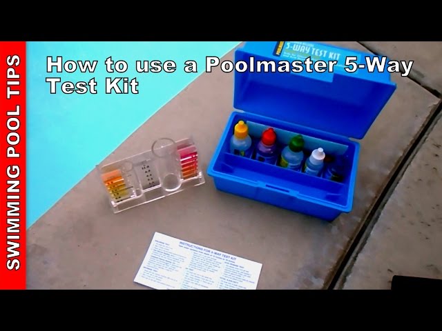 Pool Test Kit 5-way, How to Use aPoolmaster 22260 5-way test kit