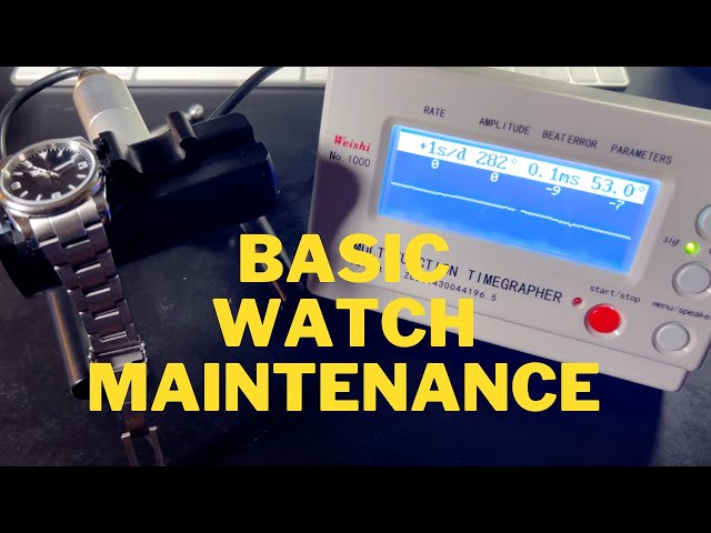 FIXING BEAT ERROR AND REGULATING A MOVEMENT | BASIC WATCH MAINTENANCE