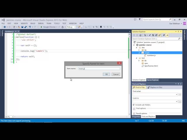 JavaScript Testing With Jasmine 2.0: Setup