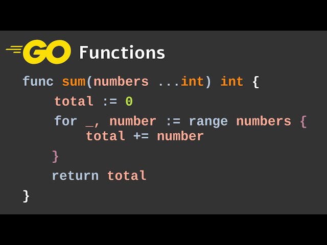 How to create functions - Go programming language tutorial (17)