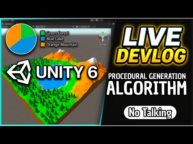Live DevLog - Creating a Reactive Procedural Algorithm FROM SCRATCH | Unity 6 [No Talking]