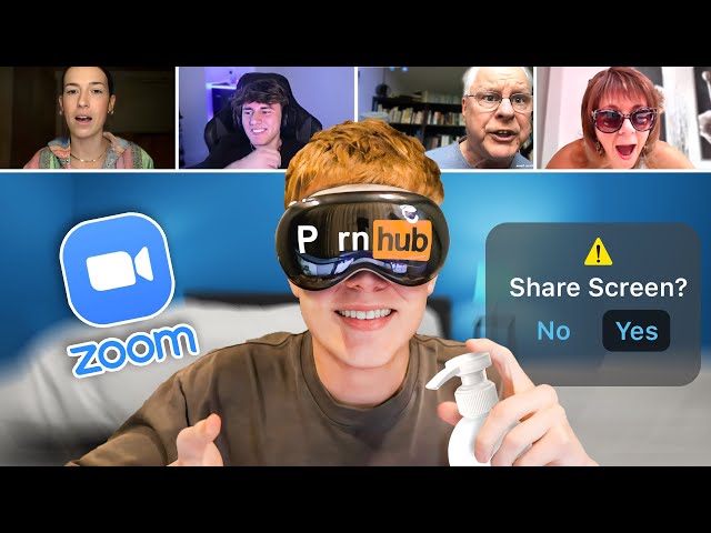 Trolling Zoom Classes With Apple Vision Pro!