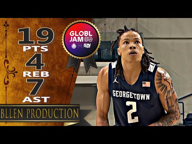 Malik Mack - 19 Pts Highlights｜GLOBL JAM 2025 Gold Medal｜Brazil vs USA（Georgetown Hoyas）｜2025.08.17