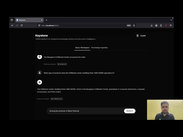 Keystone: A GraphRAG Knowledge Retrieval Platform | Architecture, System Design & Demo