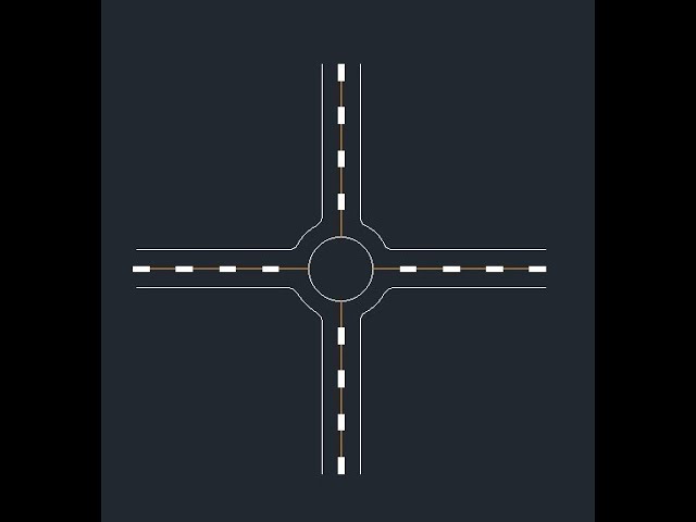 Draw a Perfect Circular Road in AutoCAD — 2D Road Drawing