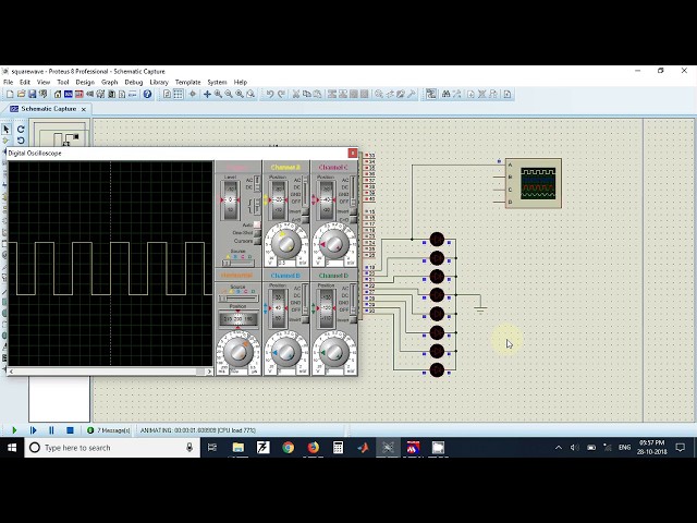 Square wave generation using Timer 0 of PIC 16F877