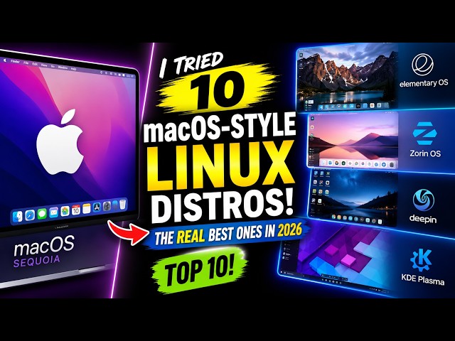 I Tried 10 macOS-Style Linux Distros in 2026 — These Are the REAL Best Ones!