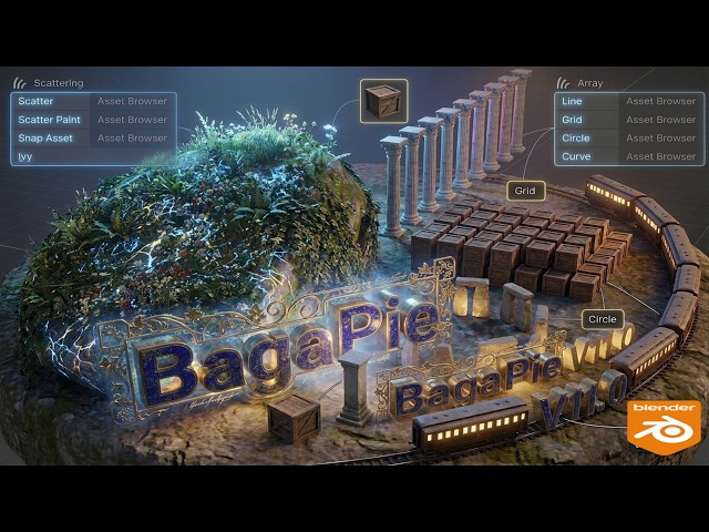 Blender BagaPie V11.0 Guide: Advanced Scattering & Random Arrays 🚀