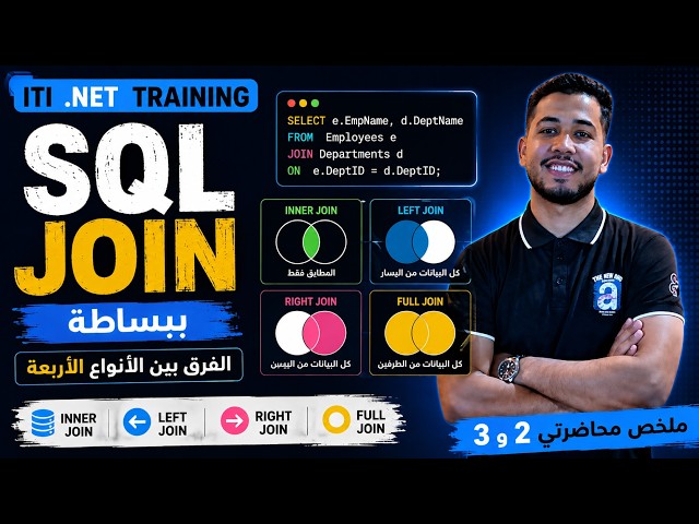 ITI .NET | INNER, LEFT, RIGHT & FULL JOIN | SQL JOIN ببساطة
