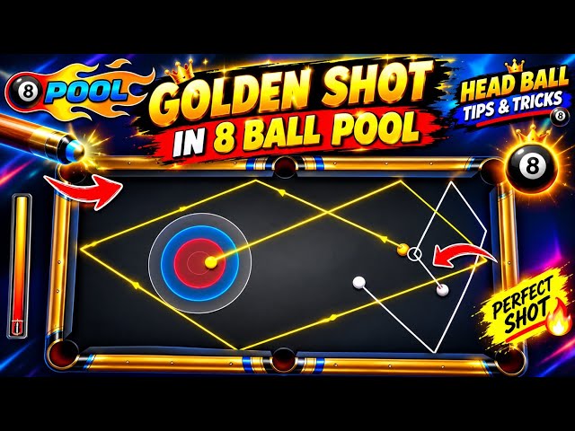 🎱 SUPER TRICK SHOT on Golden Shot! 🔥😱 | 8 Ball Pool 