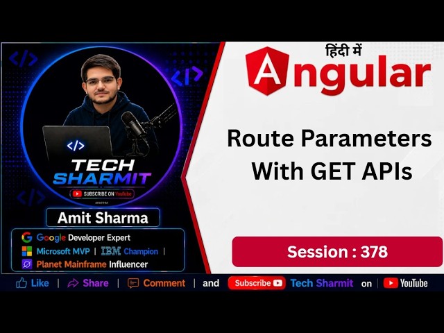 Route Parameter with GET API in angular | HttpClient API in Angular | Angular Tutorial (Ep-378)
