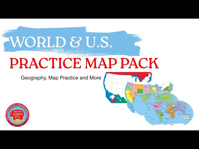 Make Geography Fun: Interactive World & United States Map Combo Pack for Classrooms & Homeschool!