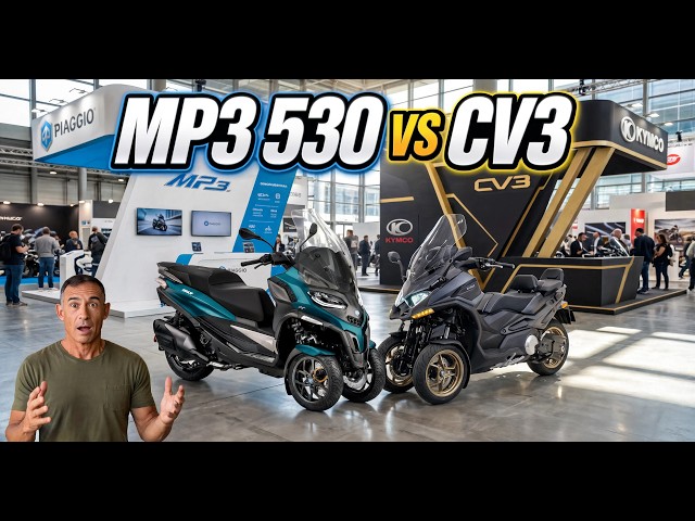 La VERDAD sobre las 3 Ruedas: KYMCO CV3 vs PIAGGIO MP3 530 🥊